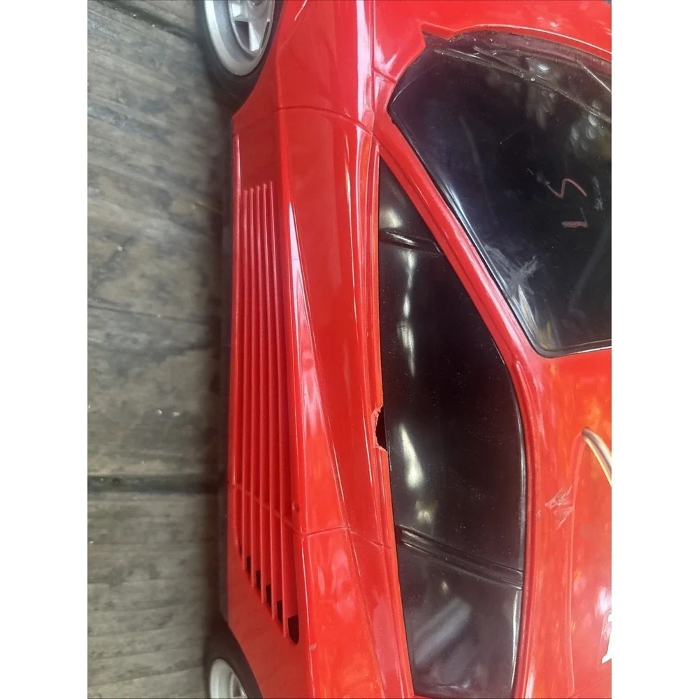 Vintage 1986 Nikko Ferrari Testarossa 1:18 RC Car Remote & Original Foam Red